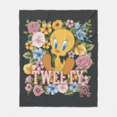 TWEETY™ Floral Embroidery Graphic Fleecedecke (Vorderseite)