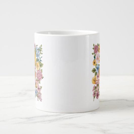TWEETY™ Floral Embroidery Graphic Jumbo-Tasse (Vorderseite)