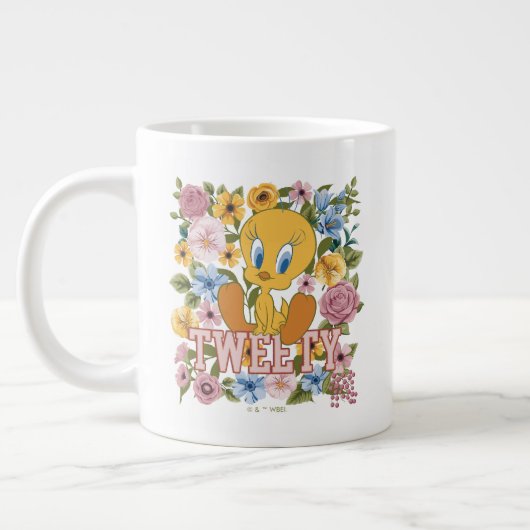 TWEETY™ Floral Embroidery Graphic Jumbo-Tasse (Links)
