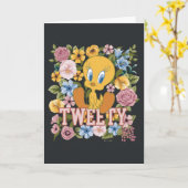 TWEETY™ Floral Embroidery Graphic Karte (Gelbe Blume)