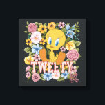 TWEETY™ Floral Embroidery Graphic Leinwanddruck<br><div class="desc">Check out TWEETY™ in this beautiful floral graphic with stitched name effect. Wear this on a cozy tee,  tote bag,  or decorative throw pillow! Shop this design on even more custom Zazzle gifts!</div>