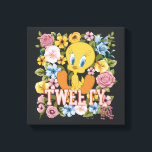 TWEETY™ Floral Embroidery Graphic Leinwanddruck<br><div class="desc">Check out TWEETY™ in this beautiful floral graphic with stitched name effect. Wear this on a cozy tee,  tote bag,  or decorative throw pillow! Shop this design on even more custom Zazzle gifts!</div>