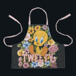 TWEETY™ Floral Embroidery Graphic Schürze<br><div class="desc">Check out TWEETY™ in this beautiful floral graphic with stitched name effect. Wear this on a cozy tee,  tote bag,  or decorative throw pillow! Shop this design on even more custom Zazzle gifts!</div>