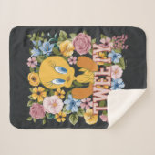 TWEETY™ Floral Embroidery Graphic Sherpadecke (Vorderseite (Horizontal))