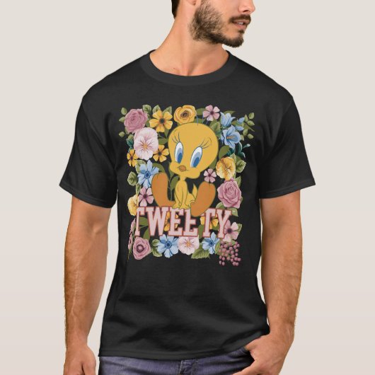TWEETY™ Floral Embroidery Graphic T-Shirt (Vorderseite)