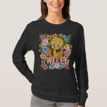 TWEETY™ Floral Embroidery Graphic T-Shirt<br><div class="desc">Check out TWEETY™ in this beautiful floral graphic with stitched name effect. Wear this on a cozy tee,  tote bag,  or decorative throw pillow! Shop this design on even more custom Zazzle gifts!</div>