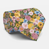 TWEETY™ Floral Embroidery Pattern Krawatte (Gerollt)