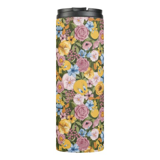 TWEETY™ Floral Embroidery Pattern Thermosbecher (Rückseite)