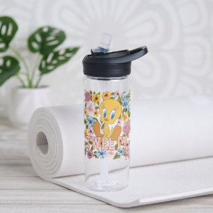 TWEETY™ Florale Stickerei Grafik Trinkflasche