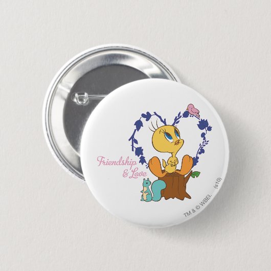 TWEETY™ "Freundschaft und Liebe" Button (Vorne & Hinten)