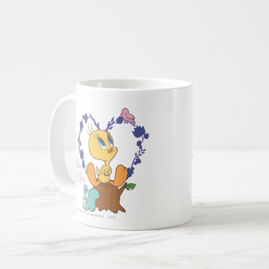 TWEETY™ "Freundschaft und Liebe" Kaffeetasse (Vorderseite Links)