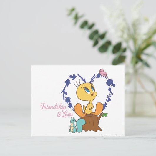 TWEETY™ "Freundschaft und Liebe" Postkarte (Stehend Vorderseite)