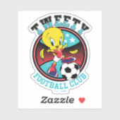TWEETY™ Fußballclub-Abzeichen Aufkleber (Blatt)