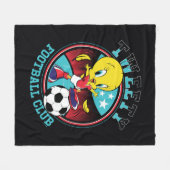 TWEETY™ Fußballclub-Abzeichen Fleecedecke (Vorderseite (Horizontal))