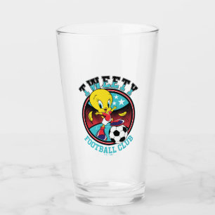 TWEETY™ Fußballclub-Abzeichen Glas