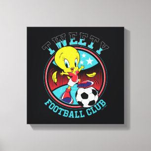 TWEETY™ Fußballclub-Abzeichen Leinwanddruck