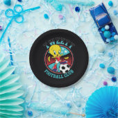 TWEETY™ Fußballclub-Abzeichen Pappteller (Party)