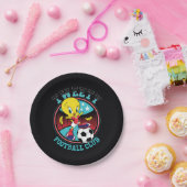 TWEETY™ Fußballclub-Abzeichen Pappteller (Party)