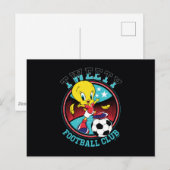 TWEETY™ Fußballclub-Abzeichen Postkarte (Vorne/Hinten)