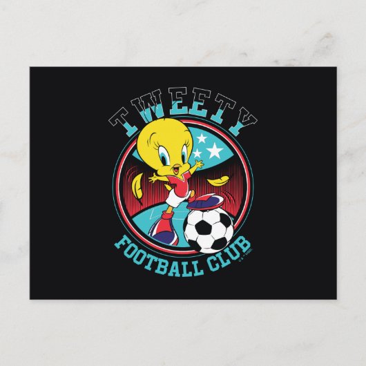 TWEETY™ Fußballclub-Abzeichen Postkarte (Vorderseite)