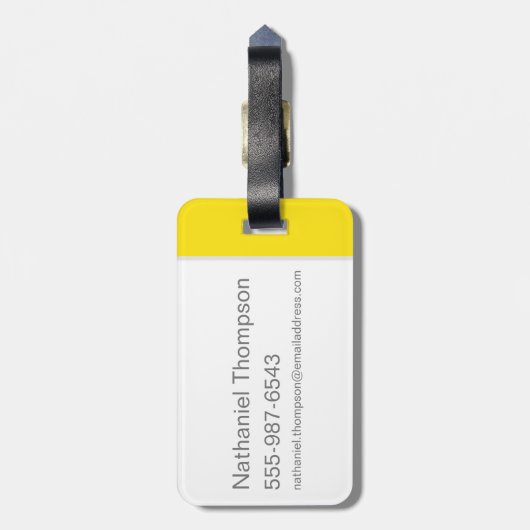 TWEETY™-Gesichtspatch Gepäckanhänger (Rückseite vertikal)