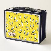 TWEETY™-Gesichtspattern Metall Brotdose (Rückseite)