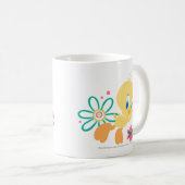 TWEETY™ Green Line-Blume Kaffeetasse (VorderseiteRechts)