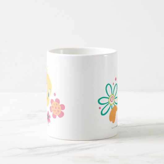 TWEETY™ Green Line-Blume Kaffeetasse (Mittel)