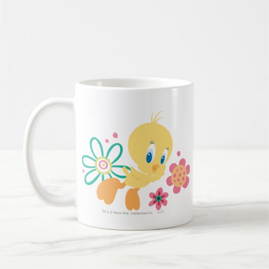 TWEETY™ Green Line-Blume Kaffeetasse (Links)