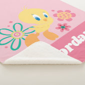 Tweety Green Line Blume Sherpadecke (3/4)