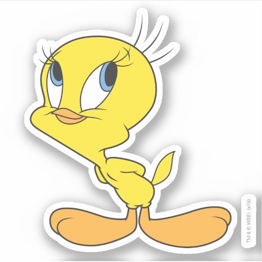 TWEETY™ Hmm Aufkleber (Vorderseite)