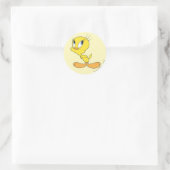 TWEETY™ Hmm Runder Aufkleber (Tasche)