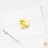 TWEETY™ Hmm Runder Aufkleber (Umschlag)