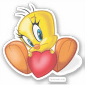 TWEETY™ Holding Heart Aufkleber (Vorderseite)
