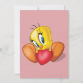TWEETY™ Holding Heart Einladung (Vorderseite)