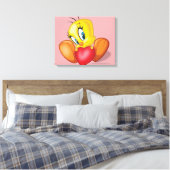 TWEETY™ Holding Heart Leinwanddruck (Insitu (Schlafzimmer))