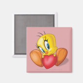 Tweety Holding Heart Magnet (Vorderseite/Rückseite)