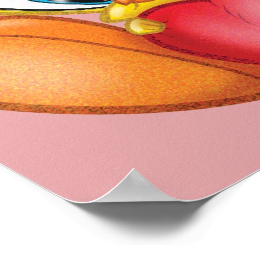 Tweety Holding Heart Poster (Ecke)