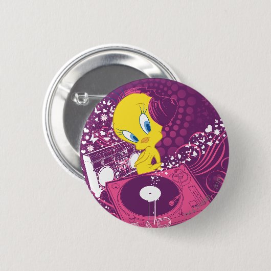 TWEETY™ "Hören Sie den Beat" Button (Vorne & Hinten)