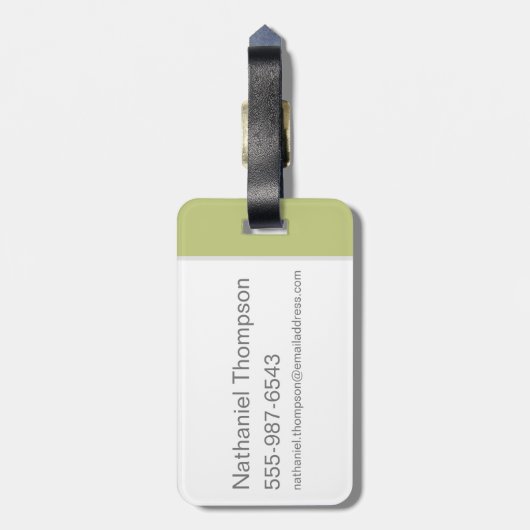 TWEETY™ "Ich nehme an, dass ich eine Puddy-Tat neh Gepäckanhänger (Rückseite vertikal)