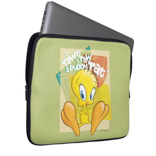 TWEETY™ "Ich nehme an, dass ich eine Puddy-Tat neh Laptopschutzhülle (Vorne Rechts)