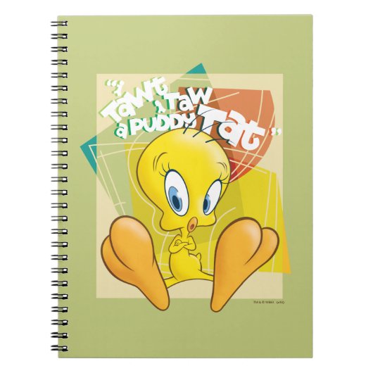 TWEETY™ "Ich nehme an, dass ich eine Puddy-Tat neh Notizblock (Vorderseite)