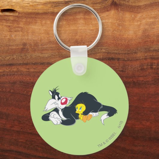 Tweety In Action Pose 14 Schlüsselanhänger (Vorderseite)