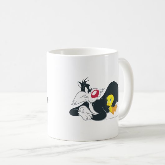 TWEETY™ In Aktion Pose 14 Kaffeetasse (VorderseiteRechts)