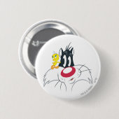 Tweety In Aktionspose 12 Button (Vorne & Hinten)