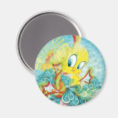 TWEETY™ In Blauer Welle Magnet (Vorderseite/Rückseite)
