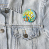 TWEETY™ in Blue Wave Button (Beispiel)