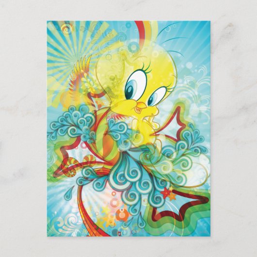 TWEETY™ in Blue Wave Postkarte (Vorderseite)