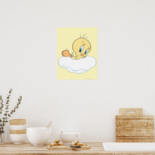 Tweety in Clouds Pose 3 Poster (Küche)