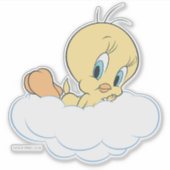 TWEETY™ in der Wolkendecke Pose Aufkleber (Vorderseite)